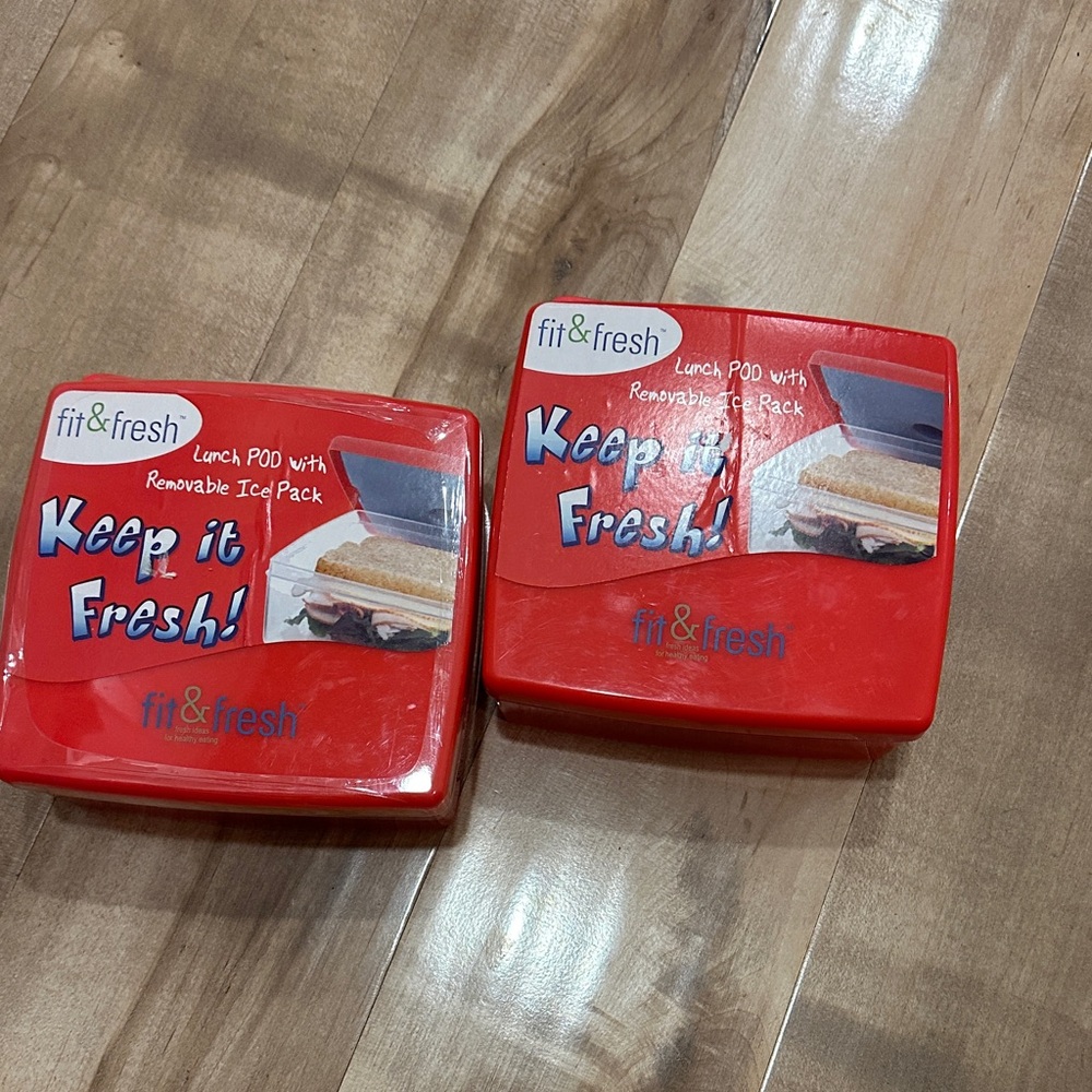 Red Lunch Pod Food Storage Container